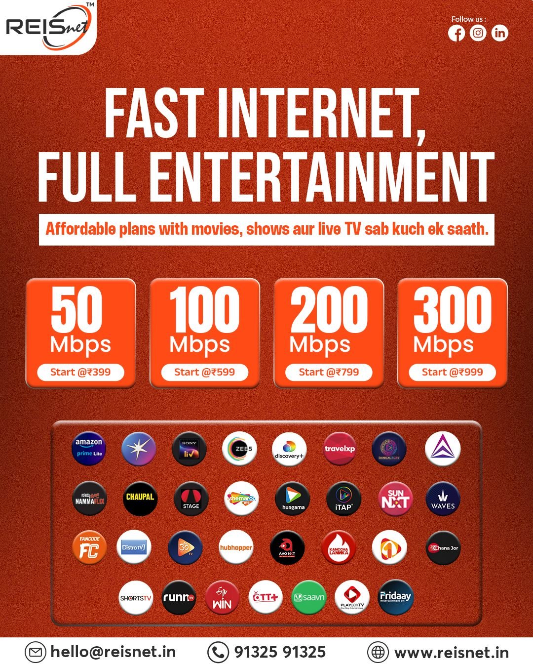 Reisnet Social Media Campaign creative, sample 3